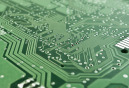 green tech circuit board logo
